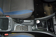 Innen und Außenreinigung Classic Ford Focus ST Mittelkonsole vorher