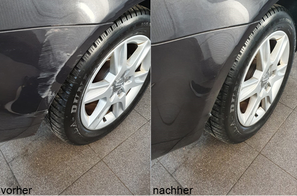 Professionelle Kratzerentfernung Stossstange hinten