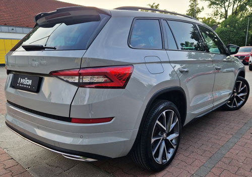 Skoda Kodiaq Keramikversiegelung Heckansicht